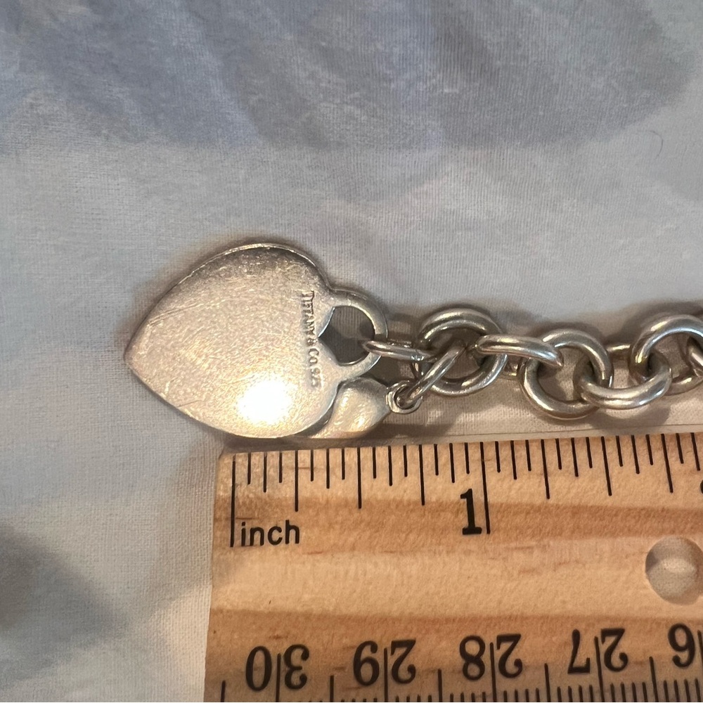 Silver tiffany charm bracelet